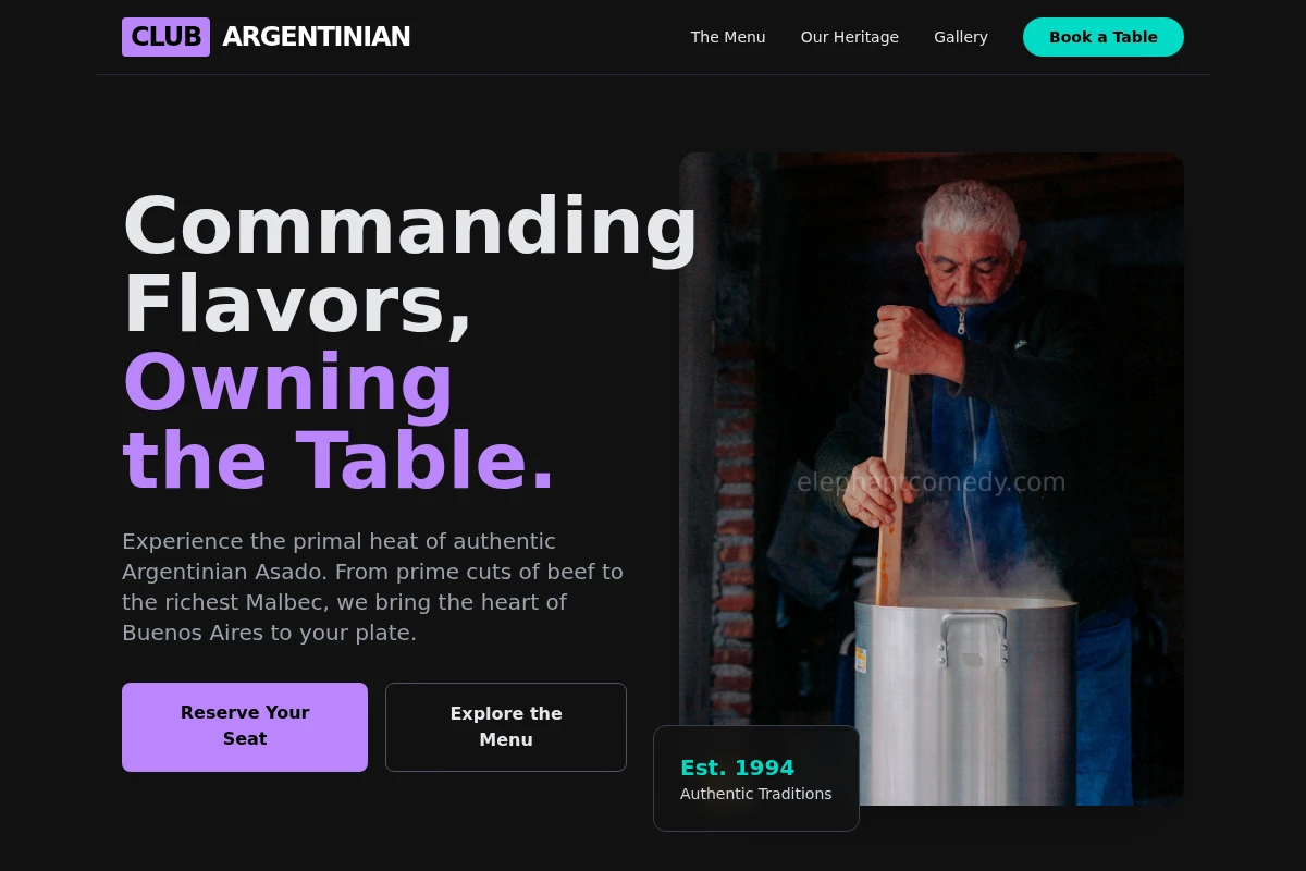 Club Argentinian Food