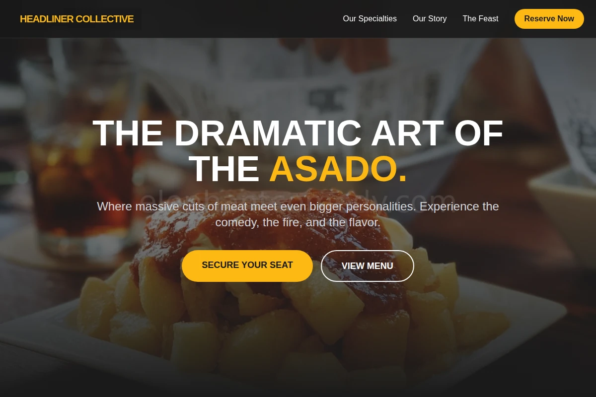Parody Argentinian Food